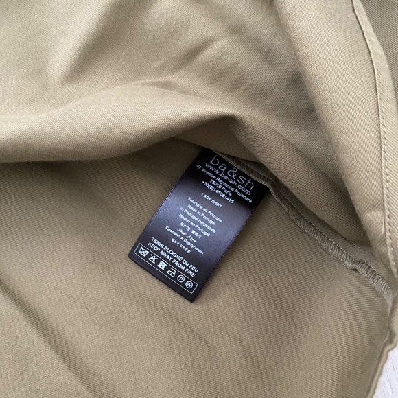 Olive Green Utility Double Pocket Button Down Shirt / Jacket - Picture 9 of 11